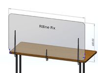 Крепеж Rtline Fix 4/16/600VN (Внутренний) | Для защитных экранов на школьные парты