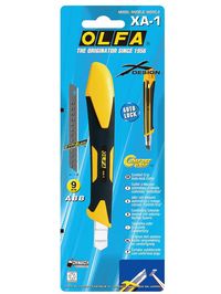 Нож OLFA | OL-XA-1 | выдвижное лезвие с противоскользящим покрытием | лезвие 9 мм