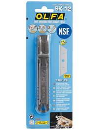 Нож OLFA | SK-12 | безопасный с трапециевидным лезвием | лезвие 17.5мм