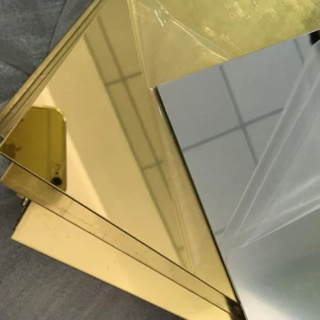 Зеркальное оргстекло золото 3 мм ПММА 0027 XT 2,03 х 3,05 м