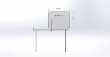 защитный экран прозрачный 0,5 мм  700 x 600