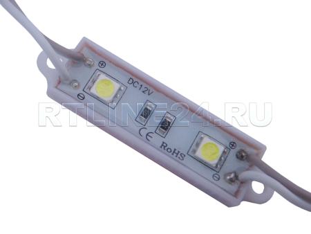 Модуль светодиодный / 2 smd * 5050/ 6000-6500K/ 40 люм/ 0,48 Вт