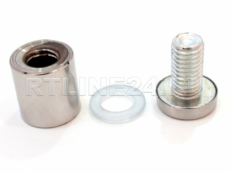 дистанц. держатель стальной 19*20 (цвет.  никель)