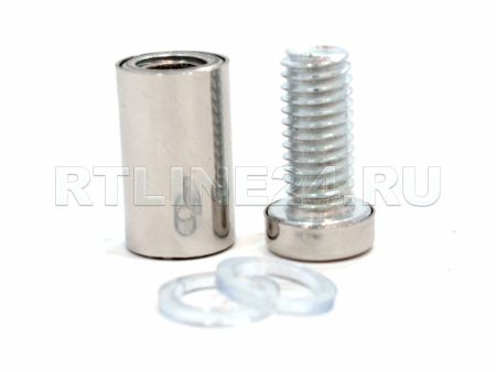 дистанц. держатель стальной 16*20 (цвет.  сереб)