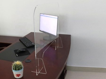 мобильный барьер из оргстекла os-1000 / 800 с широким окошком