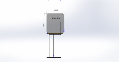 защитный экран прозрачный 0,5 мм  550 x 600