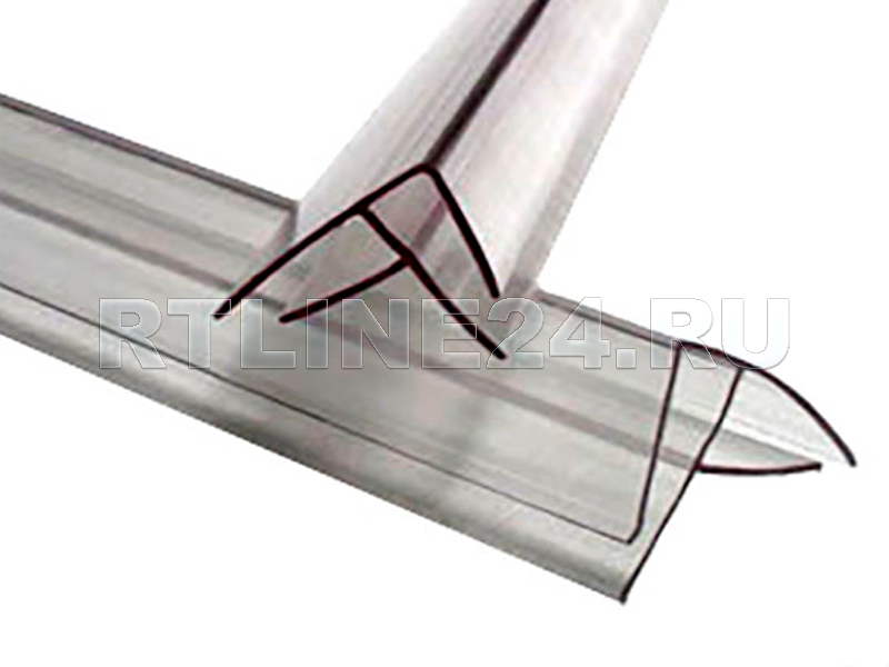 Угловой прозрачный профиль для поликарбоната 16 мм / 6 м