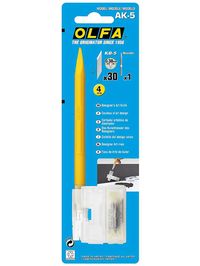 Нож OLFA | OL-AK-5 | Utility Models дизайнерский 5 лезвий | лезвие 4мм