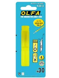 4 мм | Лезвия OLFA | OL-KB-3 | перовое с контейнером для утилизации | 30 шт